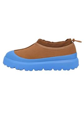 Zapatillas Tasman Weather Hybrid camel y azulón para hombre