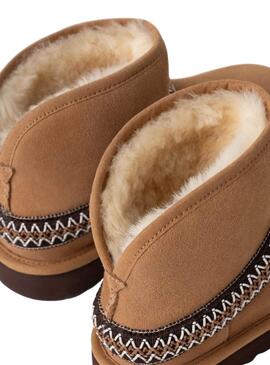 Botas UGG Classic Mini Crescent camel para mujer