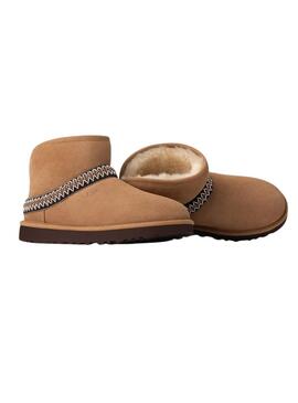 Botas UGG Classic Mini Crescent camel para mujer