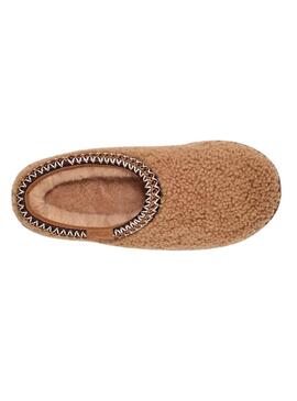 Zapatilla UGG Tasman Maxy Curly camel para mujer