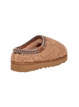 Zapatilla UGG Tasman Maxy Curly camel para mujer