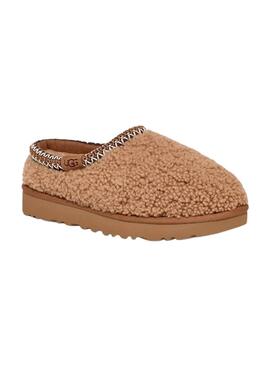 Zapatilla UGG Tasman Maxy Curly camel para mujer