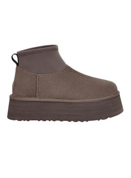 Botas UGG Classic Mini Dipper gris para mujer