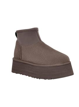 Botas UGG Classic Mini Dipper gris para mujer