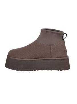 Botas UGG Classic Mini Dipper gris para mujer