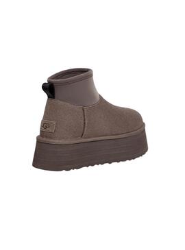 Botas UGG Classic Mini Dipper gris para mujer