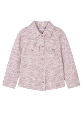 Sobrecamisa punto fantasia   Rosado