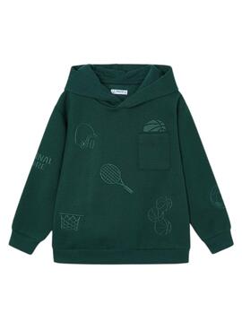 Sudadera Mayoral Bolsillo Verde para niño