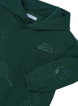 Sudadera Mayoral Bolsillo Verde para niño