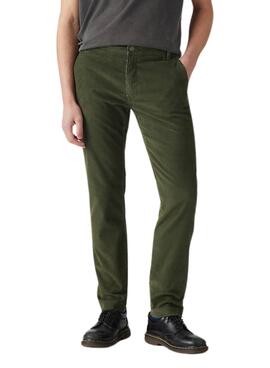 Pantalones Levis XX Chino Standard Taper de pana verde para hombre