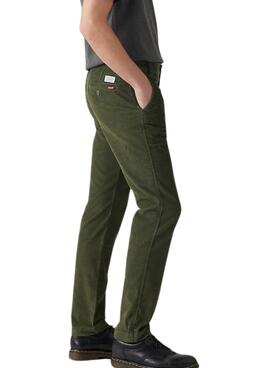 Pantalones Levis XX Chino Standard Taper de pana verde para hombre