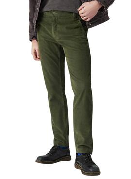 Pantalones Levis XX Chino Standard Taper de pana verde para hombre