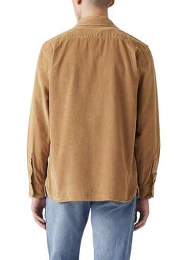 Sobrecamisa Levis Jackson Worker de pana camel para hombre