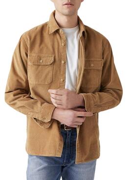 Sobrecamisa Levis Jackson Worker de pana camel para hombre