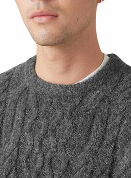 Jersey Levis Battery Crewneck gris para hombre