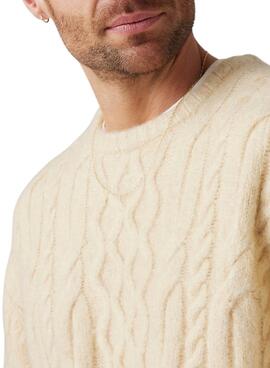 Jersey Levis Battery Crewneck beige para hombre