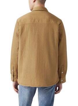 Sobrecamisa Levis Bryant Padded de pana reversible camel para hombre