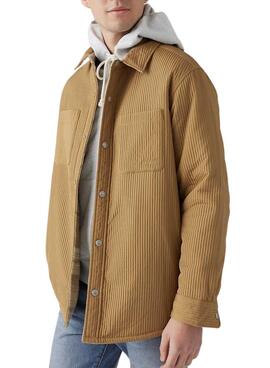 Sobrecamisa Levis Bryant Padded de pana reversible camel para hombre