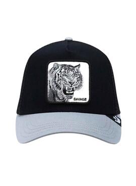 Gorra Goorin Bros The Savage tiger negro y azul