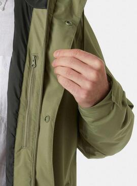 Chubasquero Helly Hansen Munich verde para hombre