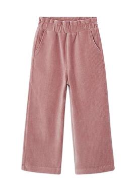 Pantalón Mayoral Pana Rosado para niña