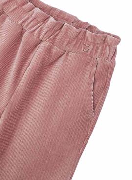 Pantalón Mayoral Pana Rosado para niña