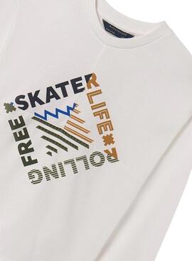 Camiseta Mayoral Skater Life Nata para niño