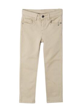 Pantalón Mayoral Soft Slim Beige para niño