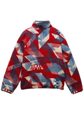 Chaqueta Napapijri polar Argient estampado multicolor para hombre