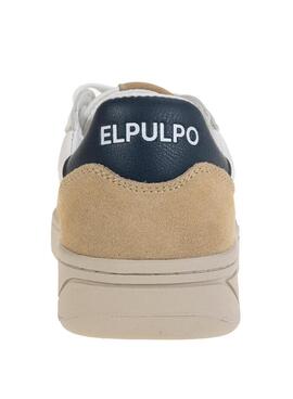 Zapatillas El Pulpo Deportiva blanco Logo contraste marino para hombre