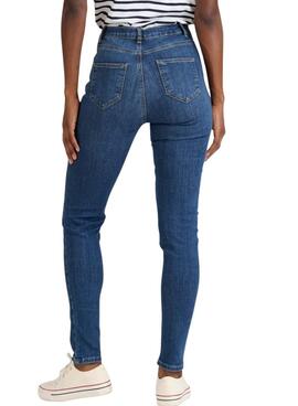 Pantalón vaquero Naf Naf Malia Slim azul para mujer