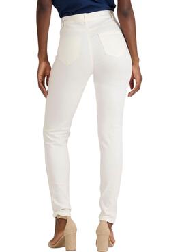 Pantalón vaquero Naf Naf Malia Slim beige para mujer