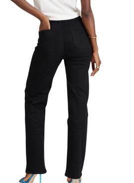 Pantalones Naf Naf tapetas negro para mujer