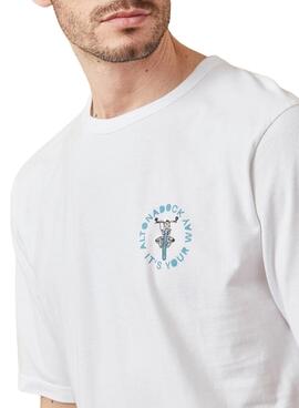 Camiseta Altonadock Moto blanco para hombre