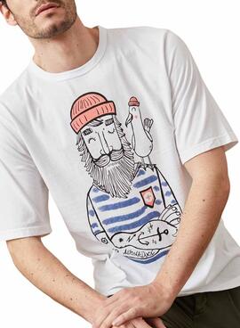 Camiseta Altonadock Sailor blanco para hombre