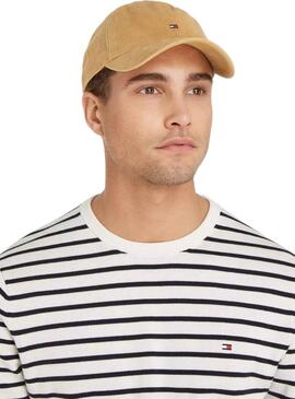 Gorra Tommy Hilfiger Flag 85 beige para hombre