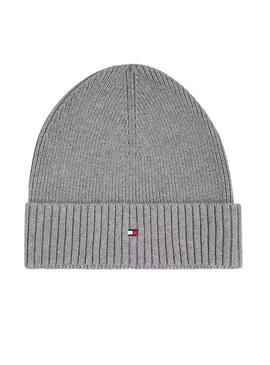 Gorro Tommy Hilfiger Flag gris para hombre