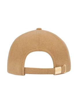 Gorra Tommy Hilfiger Winter camel para mujer