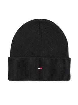 Gorro Tommy Hilfiger Flag negro para mujer