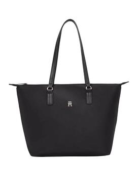 Bolso Tommy Hilfiger Poppy Tote negro para mujer