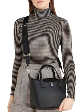 Bolso Tommy Hilfiger Poppy Reform negro para mujer