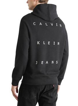 Sudadera Calvin Klein Jeans Stamp negro para hombre