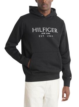 Sudadera Tommy Hilfiger Big Logo negro para hombre