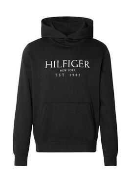 Sudadera Tommy Hilfiger Big Logo negro para hombre