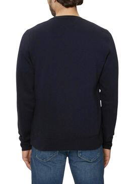 Sudadera Tommy Hilfiger Stripe azul marino para hombre