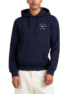 Sudadera Tommy Hilfiger Roundall azul marino para hombre