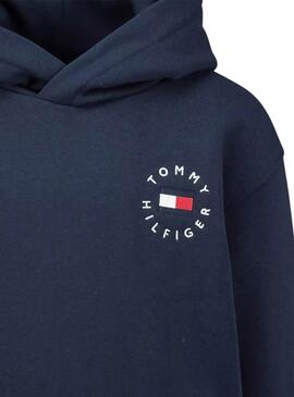 Sudadera Tommy Hilfiger Roundall azul marino para hombre