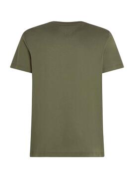 Camiseta Tommy Hilfiger Chest Insert verde para hombre