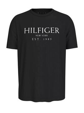 Camiseta Tommy Hilfiger Big Logo negro para hombre