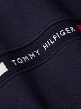 Sudadera Tommy Hilfiger Chest Insert azul marino para hombre